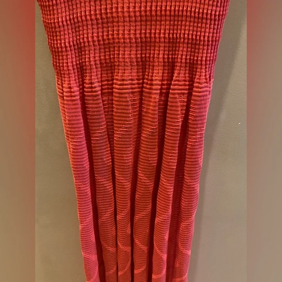 M Missoni Bright Pink-Orange Midi Dress - Picture 3 of 9